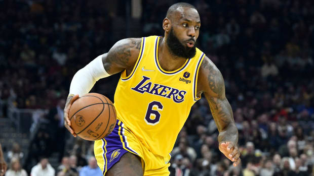 LeBron James of the Los Angeles Lakers